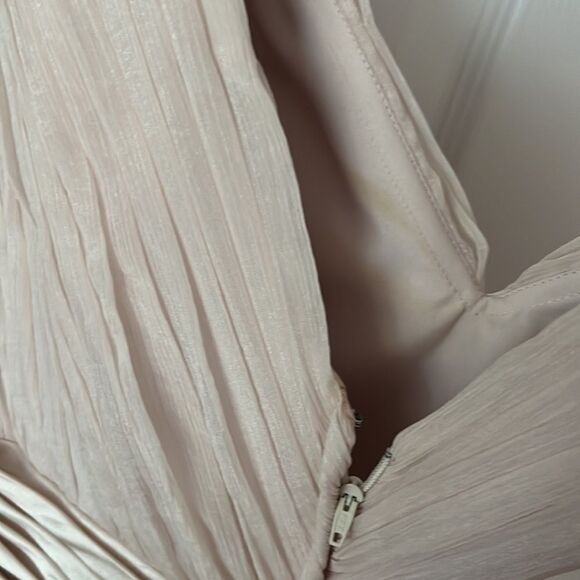 Jovani Evenings Cream Evening Gown with Belt Size 16 - Picture 6 of 11